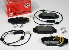 Zimmermann Bremsbeläge + Warnkontakte Schrauben vorne + hinten für Opel Omega B