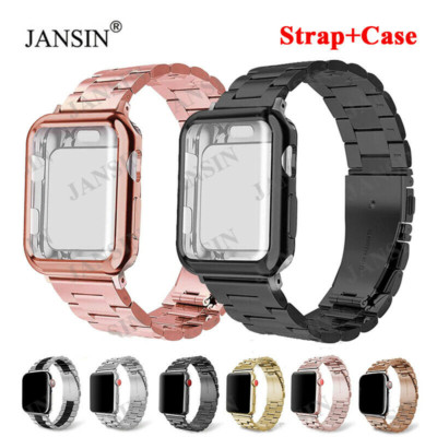 Metal Strap Band+TPU Case For Apple Watch Series 11 10 9 8 7 6 5 4 3 2 1 Ultra 3