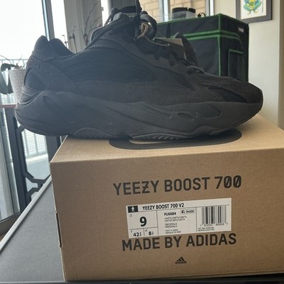 adidas Yeezy Boost 700 V2 Vanta Black Suede Low Top Men s Sneakers FU6684