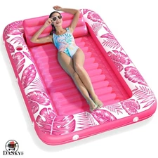 Ultimate Inflatable Tanning Pool Float - 71"L for Relaxation & Cool Sunbathing
