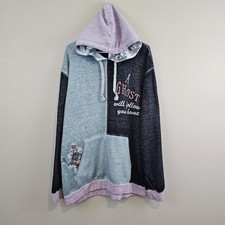 Disney The Haunted Mansion Hoodie Colorblock Hitchhiking Ghost Will Follow Large