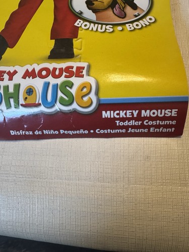 Disney Mickey Mouse Deluxe Toddler Costume, Size Medium 3T - 4T - EUC - Picture 4 of 15