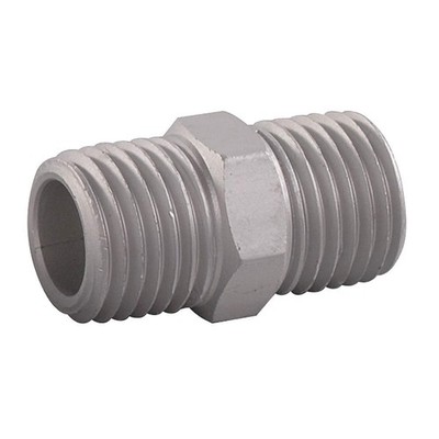 GRAINGER APPROVED 30E648 Pipe Nipple, Aluminum, 3/8 in,Male NPT 30E648