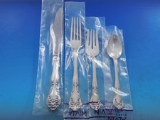 Alvin Chateau Rose Antique US Sterling Silver Flatware-Sets for