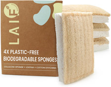 Natural Kitchen Sponges   Eco-Friendly, Compostable Dish Sponges   Loofah  Cell