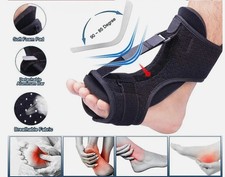 Plantar Fasciitis Night Splint Adjustable Foot Drop Ankle Brace Support Toe Pain