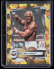 2025 Topps Chrome Sapphire Edition WWE #12 Hulk Hogan Gold #/50