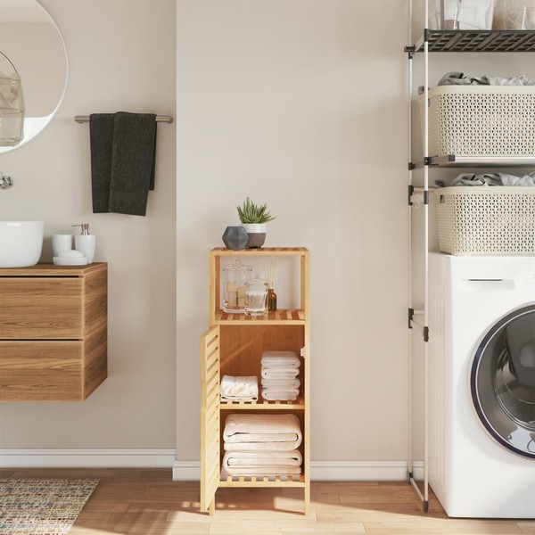 Badezimmerschrank Ablage Badschrank Schrank Toilettenschrank Bad Bambus Vidaxl-image