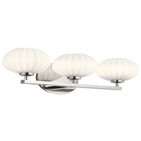 Badezimmerleuchte IP44 Led G9 63,5 Cm Breit Metall Glas Wandlampe Bad Spiegel