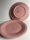 2 - Fiestaware Dinner Plates Rose Pink Fiesta Retired Color / 10.5" VTG 1997 USA