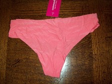 NWT COMMANDO STRETCH BUTTER MID RISE THONG PANTIES CT16 COR CORAL L