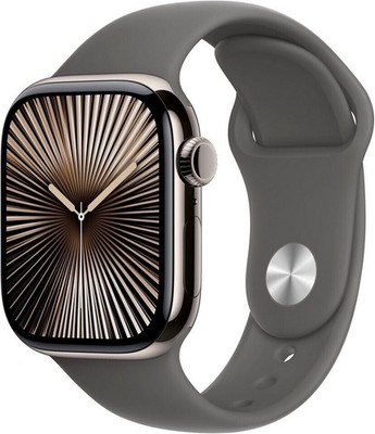 Apple Watch Series 10 GPS + Cellular, 42 mm Titangehäuse Natur - NEU & OVP