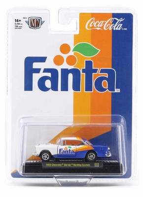 M2 Machines 1955 Chevrolet Bel Air Hardtop Custom Fanta Coca-Cola A33 Release 33