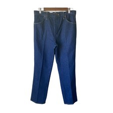 Rustler Denim Men's Jeans 32x30 Made USA Dark Wash Straight Leg Cotton Vintage