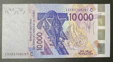 2013 West Africa ** C ** BURKINA FASO 10000 Francs  ** UNC  **