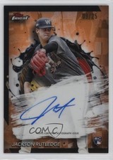 2024 Topps Finest Orange Refractor 9/25 Jackson Rutledge #FA-JRU Auto 1p5