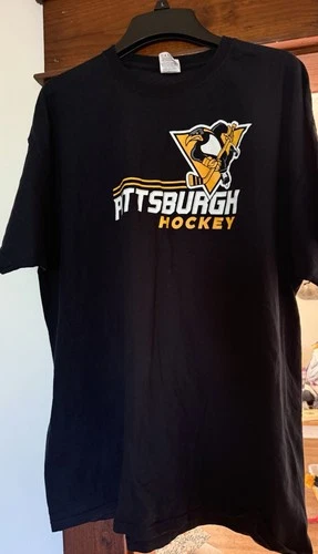 Pittsburgh Penguins Hockey Men’s Black T-Shirt 2XL