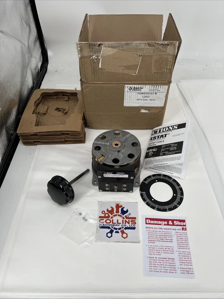 Superior Electric POWERSTAT 126U Variable Transformer, 50/60 Hz, 120V, 140V - Image 4 of 4