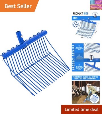 1 Pack Manure Fork Replacement Head Metal Pitchfork Horse Manure Rake Garden ...