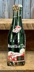 Vintage Mountain Dew Porcelain Metal Enamel Soda Pop Bottle Door Push Plate Sign