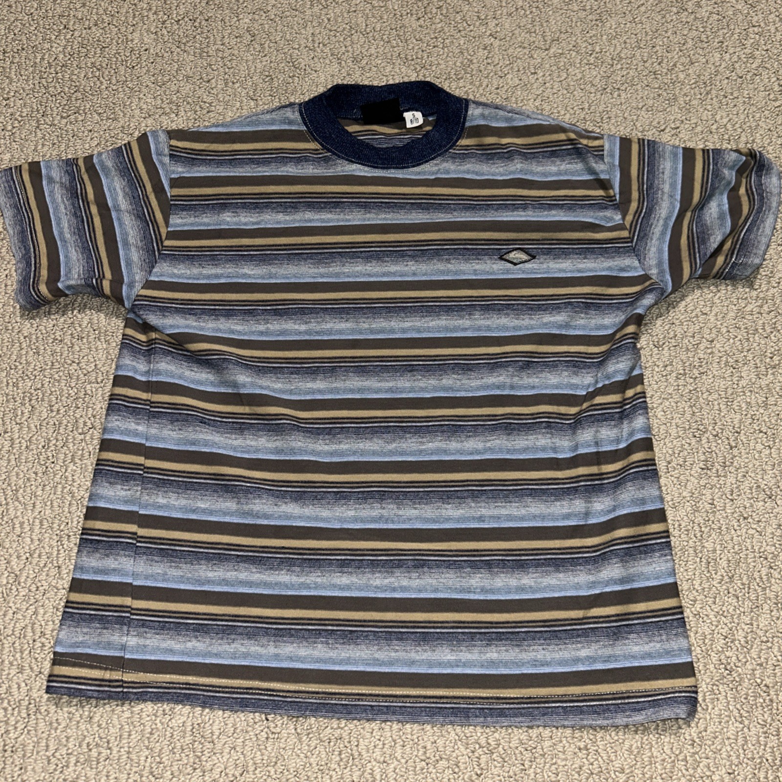 Vintage 90s Quicksilver Silver Edition  Multicolored T-Shirt Small Made In USA