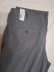 Men's Roundtree Yorke Performance Pants Men 42 x 32 Gray Straight Fit Flat Front — photo 5