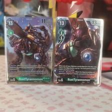RustTyrannomon FOIL Alt Art Bt2-051 & bt11-059 Digimon CCG / NM