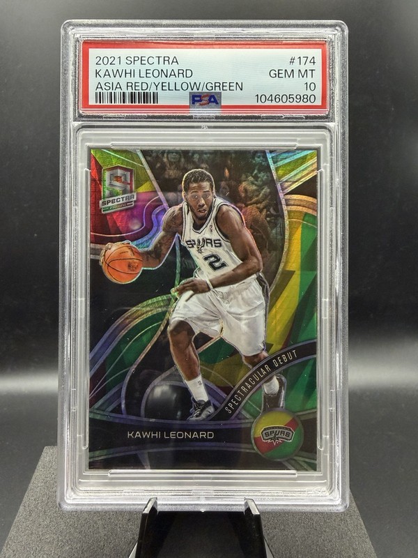 Panini Spectra 2021-22 Spectracular Debut Kawhi Leonard #174 /75 PSA 10