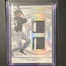 Panini 2025 Flawless Dual Prospect Patches George Lombard Jr. /25 Yankees RC MEM