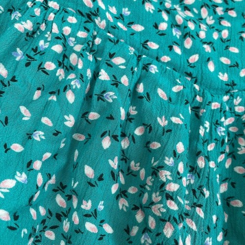 Billabong Women’s Small Lounge Shorts Flowy Green Floral Pull On - Picture 2 of 5