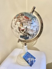 Mappamondo Gem Stone Globe 23 Cm Pietre Semipreziose