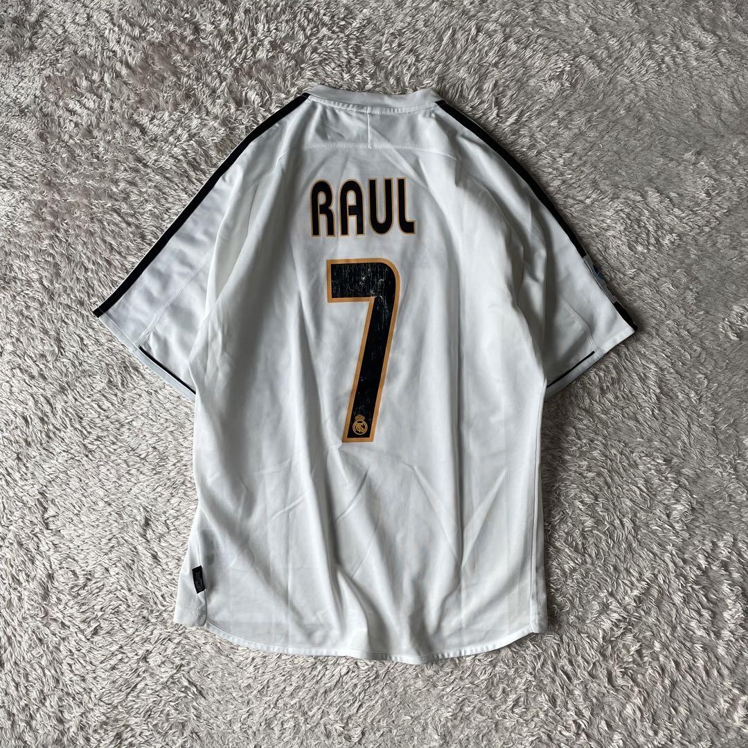 アディダス 00s real madrid #7 raul M  1999-00 Real Madrid adidas Reissue Away Shirt Raul #7