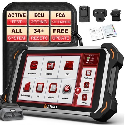 ANCEL DS600 OBD2 KFZ Diagnosegerät 34 Reset ECU Coding Alle System CANFD Scanner