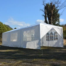 10'x30' Canopy Tent Party Outdoor Wedding Tent Pavilion Cater Events 8 Wall US S