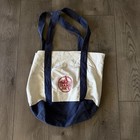 Trader Joe's Canvas Tote Shopping Bag Navy Eco Reusable Grocery Picnic 16x16”