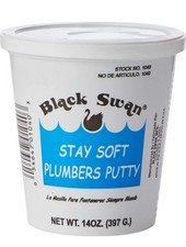 4PK Black Swan stay soft plumbers putty 14oz 259