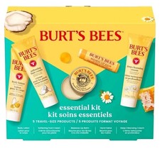 One Burt's Bees Essential Kit that includes five travel size skin care products