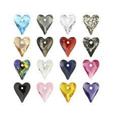 Swarovski Crystals 6240 Wild Heart Pendants - Jewelry Making, Necklaces