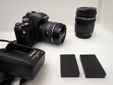 OLYMPUS E 410 Digital Single Lens Reflex Body with 2 Lenses