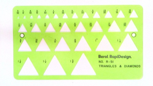 ✅ Berol~Rapidesign~Shape Guides~Circle/Square/Hex/Ellipses~15 Various Templates - Picture 17 of 50