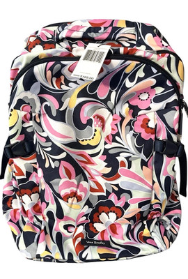 Vera Bradley Lighten Up Essential Expandable Backpack Mod Paisley Travel School