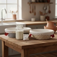 Complete Sourdough Baking Supplies: 14-Piece Kit with Starter Jar & Liners