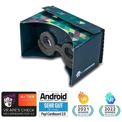 POP! Cardboard 3D VR Viewer with Head Strap