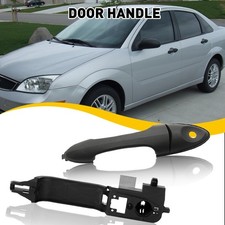 Manija y soporte de puerta exterior del conductor delantero izquierdo negro para Ford Focus 2000-2007