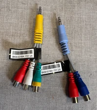 OEM Samsung AV Adapter Cable Set - BN39-02190A, BN39-02189A - FREE SHIPPING!