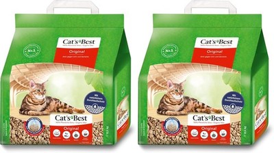 Cat s Best Original Katzenstreu   2×2,1 kg (5 l), klumpend, pflanzlich