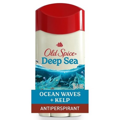 Men's Antiperspirant Deodorant, Invisible Solid Stick, Deep Sea, 3.4oz