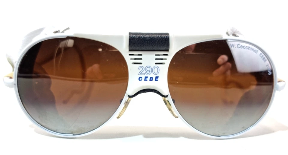 CEBE 290 Vintage White Glacier Glasses/Sunglasses W.Cecchinel CEBE 2000 - Image 2 of 4