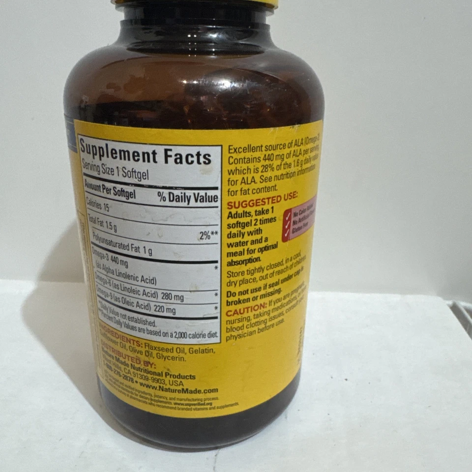 🌞 Nature Made Triple Omega 3-6-9 150 cápsulas blandas EXP 11/2027 Foto 2 de 4