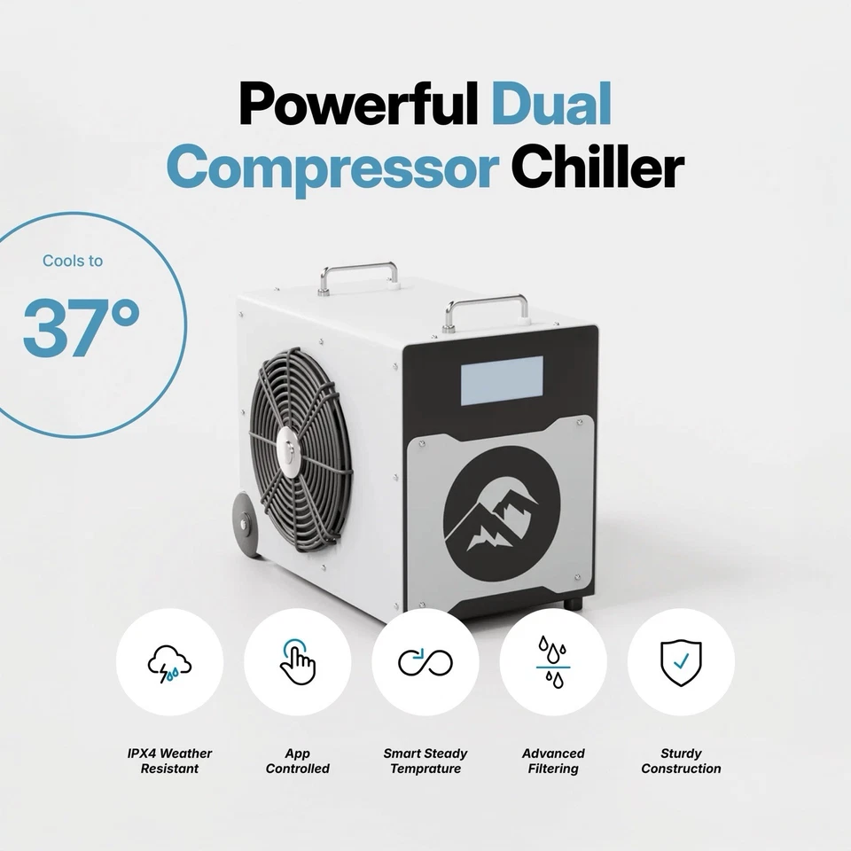 OakerSpa Portable Cold Plunge Tub With Chiller - Image 4 of 4